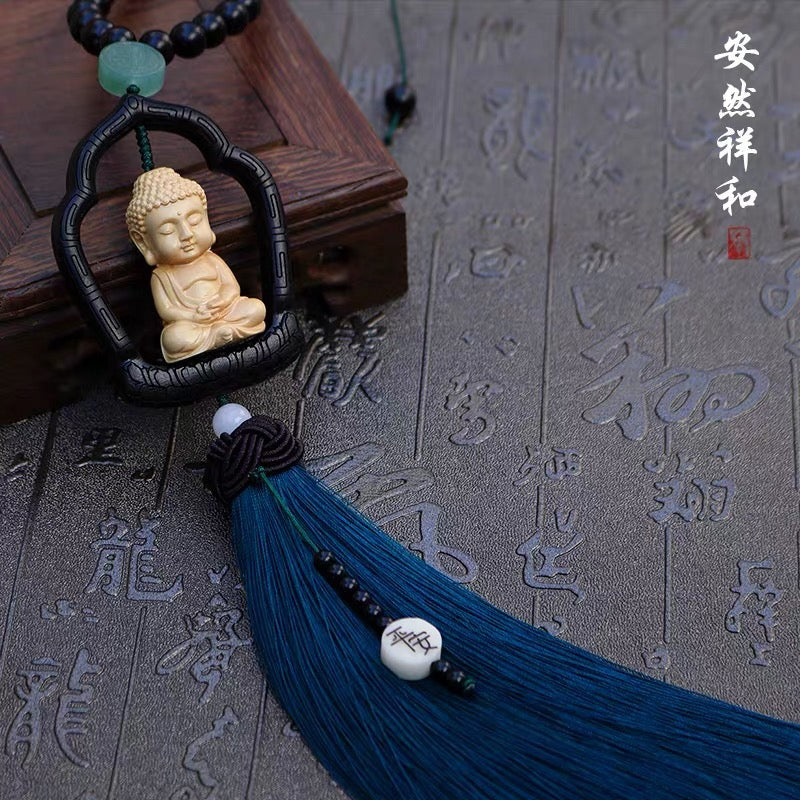Dây Treo Quan Âm / Phật - Gỗ Đen