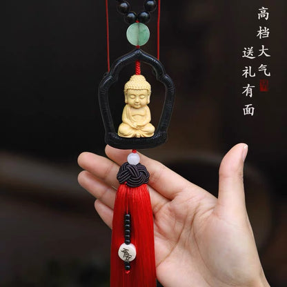 Dây Treo Quan Âm / Phật - Gỗ Đen